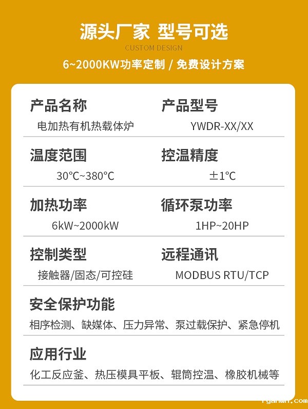 350℃有机热载体锅炉参数