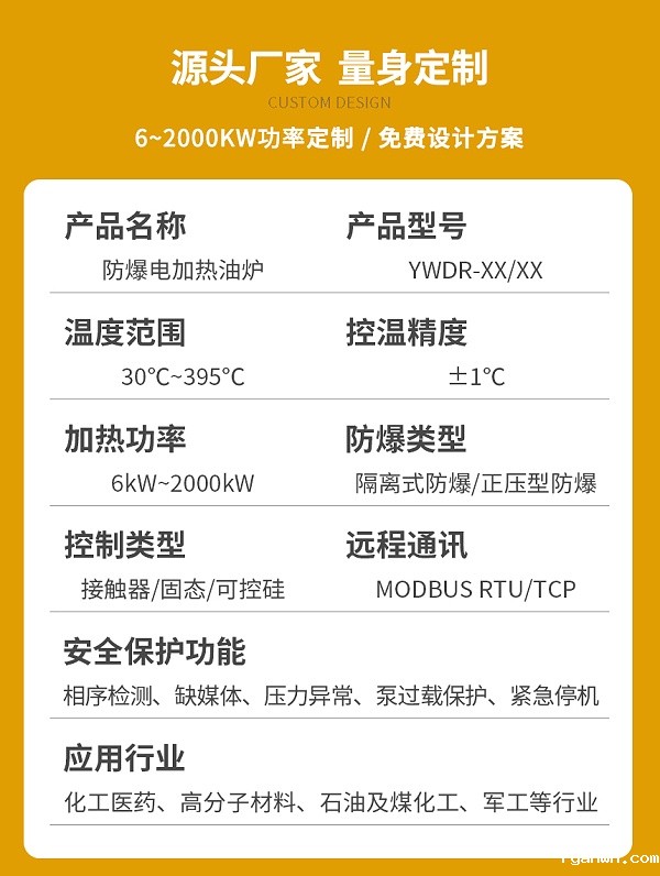 海上平台防爆导热油炉参数